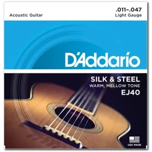 Струна для гитар Струны D`ADDARIO EJ40 SILK & STEEL FOLK 11-47: Тип Комплект струн