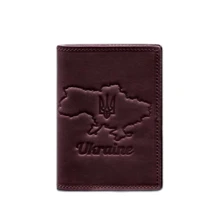 Обкладинка BlankNote для паспорта з карткою України бордова (BN-OP-UA-M-vin-kr): Стать Унисекс