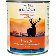 Вологий корм для собак Hubertus Gold Оленіна з пастернаком, чорним коренем та лляною олією 0.8 кг (669489/1000669): Тип Влажный корм