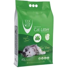 Бентонитовый наполнитель VanCat Aloe Vera для кошачьего туалета с ароматом алоэ вера 10кг (55,451): Вид Глиняный