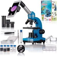 Мікроскоп Bresser Junior Biolux SEL 40x-1600x Blue з набором для дослідів та адаптером для смартфона (8855600WXH000): Тип Оптические