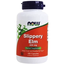 NOW Foods SLIPPERY ELM 400 mg 100 CAPS Слизький в'яз: Форма випуску капсули