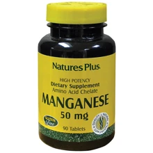 Natures Plus Manganese 50 mg 90 tabs Марганець: Тип Марганець