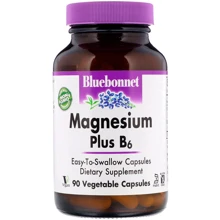 Bluebonnet Nutrition, Magnesium Plus B6, 90 Vegetable Capsules (735): Тип Магній + B6