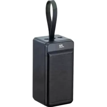 Зовнішній акумулятор XO Power Bank 50000mAh PR158 Fast Charging 22.5W Black: Ємність батареї, мАг 50000