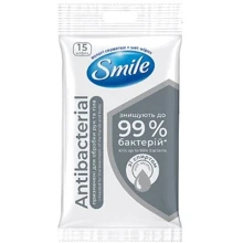 SMILE Antibacterial Вологі серветки зі спиртом 15 шт: Класифікація Масс-маркет
