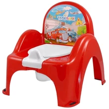 Горшок-стульчик Tega Baby Авто музыкальный красный PO-053-121: Цвет красный