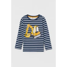 Лонгслів H & M 2612-8020770 122-128 см темно-синій: Тип Лонгсліви