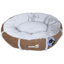 Лежак AnimAll Mary Velvet M BROWN для собак и кошек AT8700 66х66х15 см (175,396): Тип Лежак