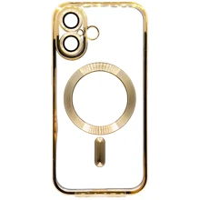 Чехол для iPhone BeCover Chrome Case with MagSafe Gold for iPhone 16 (712071): Цвет золотой