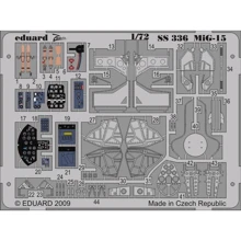 Фототравление Eduard 1/72 Mиг-15 (цветная, рекомендовано для HobbyBoss) EDU-SS336: Производитель Eduard