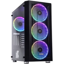 Корпус QUBE GUARD ARGB Black (GUARD_WH86ARGB): Форм-фактор материнской платы ATX/MicroATX/Mini-ITX
