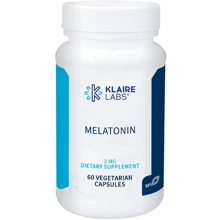 Klaire Labs Melatonin 3 mg Мелатонин 60 вегетарианских капсул: Форма выпуска Капсулы