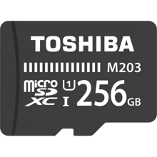 Карта памяти Toshiba 256GB microSDXC Class 10 UHS-I U1 High Speed  M203 + adapter (THN-M203K2560EA): Тип карты MicroSDXC
