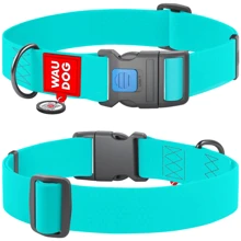 Нашийник для собак WAUDOG Waterproof c QR паспортом світлонакопичувальний пластиковий фастекс XXL 40 мм 46-70 см ментоловий (2509): Виробник WAUDOG