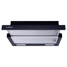 Витяжка Minola HTL 6215 BL 700 LED: Тип фільтра повітря Рециркуляція, Відведення