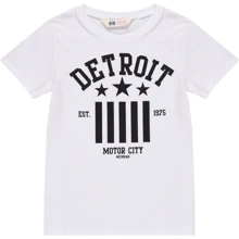 Футболка H&M 2551321 110-116 см белая: Тип Футболки