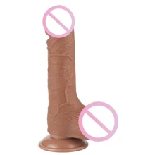 Фаллоимитатор LoveToy Sliding-Skin Dual Layer Dong 7.5" Brown: Назначение Вагинальные