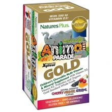 Natures Plus Animal Parade Gold 60 chewables Мультівітаміни для дітей, смак асорті: Тип мультивітаміни
