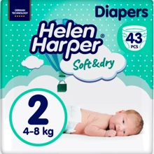 Підгузки дитячі Helen Harper SoftDry Mini 2 (4-8 кг) 43 шт. (5411416066866): Тип Подгузники