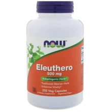 Now Foods Eleuthero Органічний елеутерокок 500 мг 250 капсул: Форма випуску Капсулы