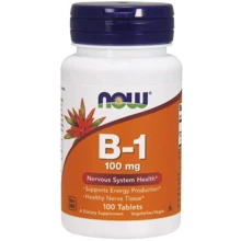 NOW Foods Vitamin B-1 100 mg 100 tabs / 100 servings: Пол Унисекс
