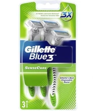 Gillette Blue 3 Sense Care Станки для бритья одноразовые 3 шт.: Вид Бритвенные станки