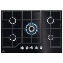 Варочная поверхность газовая Electrolux KGG7536K: Расположение панели спереди
