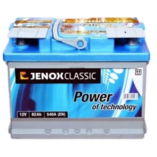 JENOX 6СТ-62 Classik: Ємність, Ач 62