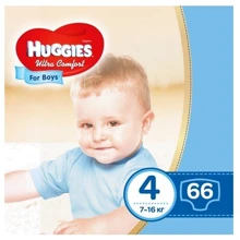 Huggies Ultra Comfort 4 (7-16 kg) Mega 66 Boy: Тип Подгузники