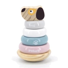 Дерев'яна пірамідка Viga Toys PolarB Собачка Неваляшка (44042): Тип пирамидка