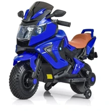 Детский электромотоцикл 2 колесный Bambi Racer BMW синий (M 3681AL-4): Вид мотоцикл
