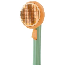 Расческа для шерсти кошек и собак с кнопкой Vailge Pet Brush PGB-A Оранжевая (2090): undefined undefined
