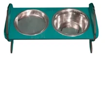 Миски на подставке Lucky Pet Fish 2x200 мл 32x15x16 см бирюзовые (4820224213606): Тип Миски