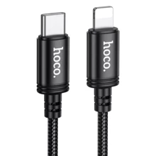 Кабель Hoco Cable USB-C to Lightning X91 Radiance 20W 3m Black: Тип USB-C - Lightning