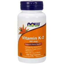 Now Foods Vitamin K-2 100 mcg Veg Capsules 100 caps: Тип вітамін K