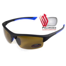 Спортивные очки Очки поляризационные BluWater Daytona-1 Polarized (brown) коричневые в черно-синей (4ДЕЙТ1-Г50П): Назначение Для туризма и активного отдыха, Для водных видов спорта, Велосипедные