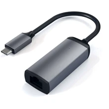 Адаптер Satechi Adapter USB-C to RJ45 Space Grey (ST-TCENM): Колір сірий