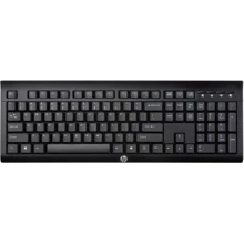 Клавиатура HP K2500 Wireless (E5E78AA): Подключение беспроводное