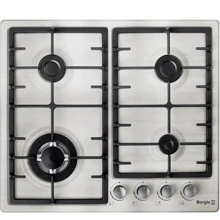 Варочная поверхность газовая Borgio 6942-15 (Inox): Расположение панели Фронтальное