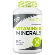 6PAK Nutrition Vitamins and Minerals Витамины и минералы 90 таблеток: Форма выпуска Таблетки