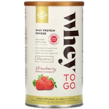 Solgar Whey To Go Солгар порошок сывороточного белка, клубника, 453.5 г: Вид Сывороточные