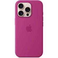 Чехол для iPhone Apple for iPhone 16 Pro Silicone Case with MagSafe Fuchsia (MYYN3) : Цвет розовый