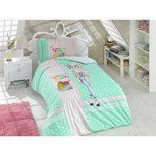 Комплект постільної білизни Hobby Poplin Street Fashion поплін полуторний м'ятний (30739_1,5): Матеріал поплин