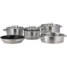 Набір посуду Gorenje Chef's Collection 8 предметів (CWSA08HC): Матеріал корпусу нержавеющая cталь