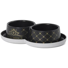 Миска Moderna Double Trendy Dinner Luxurious Рets двойная для кошек 2х350 мл 10 см (50011): Тип Миски