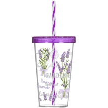 Склянка HEREVIN Lavanda P з трубочкою 0.66 л (161448-004P): Тип Стакан с трубочкой