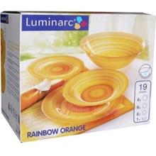 Столовый сервиз Сервиз Luminarc Rainbow Orange G4446 (19 пр.): Количество персон 6