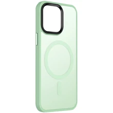 Чохол для iPhone Mobile Case TPU+PC Metal Buttons with MagSafe Colorful Mint for iPhone 13: Колір зеленый