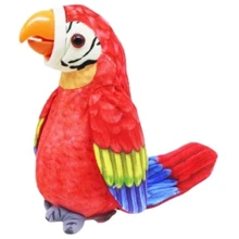 Интерактивная игрушка MIC Попугай-повторюшка красный (K4107): Тип животное